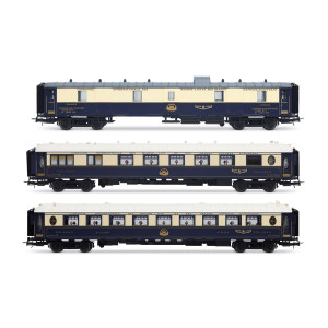 Jouef HJ4199 Set de 3 voitures voyageurs CIWL, Etoile du Nord, DD3 / VPC Côte d'Azur / VP Étoile du Nord, éclairé Jouef HJ4199 -