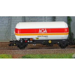 Jouef HJ6289 Set de 2 wagons citernes à gaz, toit pare soleil, AGA Progas Jouef HJ6289 - 3
