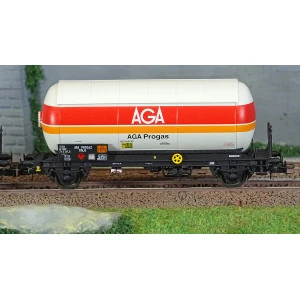 Jouef HJ6289 Set de 2 wagons citernes à gaz, toit pare soleil, AGA Progas Jouef HJ6289 - 4