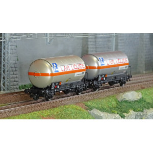 Jouef HJ6287 Set de 2 wagons citernes à gaz, toit pare soleil, Air Liquide Jouef HJ6287 - 2