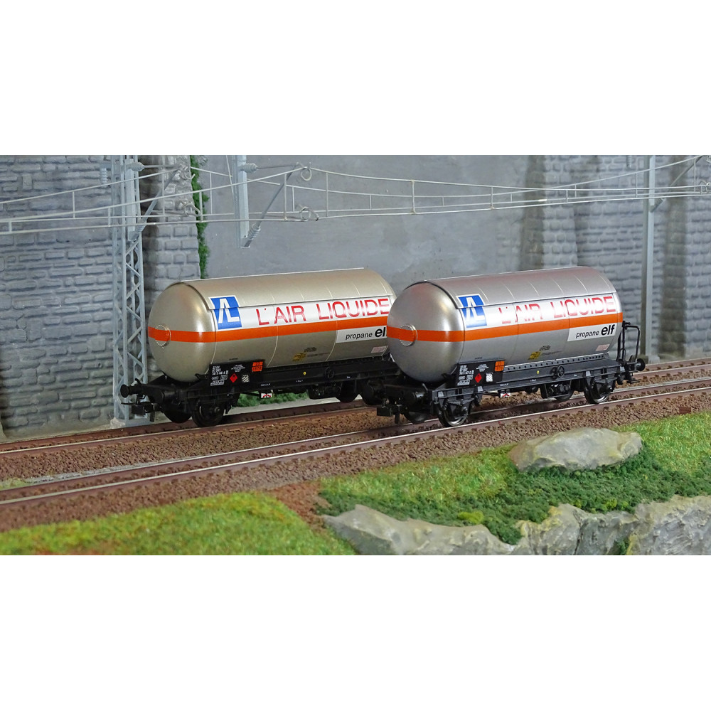 Jouef HJ6287 Set de 2 wagons citernes à gaz, toit pare soleil, Air Liquide Jouef HJ6287 - 1 Jouef HJ6287 Set de 2 wagons citernes à gaz, toit pare soleil, Air Liquide Jouef HJ6287 - 1