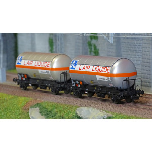 Jouef HJ6287 Set de 2 wagons citernes à gaz, toit pare soleil, Air Liquide Jouef HJ6287 - 5