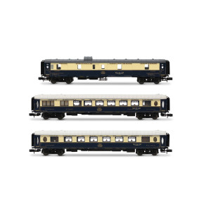 Arnold HN4489 Set de 3 voitures voyageurs "Etoile du Nord", CIWL, DD3 / VPC Flèche d'Or / VP Étoile du Nord, échelle N Arnold HN