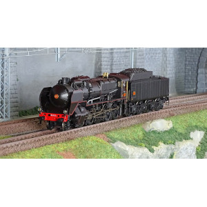 R37 HO41206 Locomotive à vapeur 1-150 P 10 tender 34 P 322, SNCF, noire, Chalindrey Rail 37 - R37 R37_HO41206 - 1