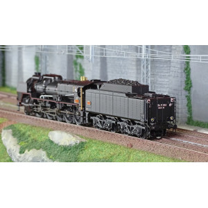 R37 HO41206DS Locomotive à vapeur 1-150 P 10 tender 34 P 322, SNCF, noire, Chalindrey, sonore, fumée Rail 37 - R37 R37_HO41206DS