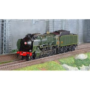 R37 HO41208 Locomotive à vapeur 2-150 P 104 tender 34 P 350, SNCF, verte, Somain Rail 37 - R37 R37_HO41208 - 1