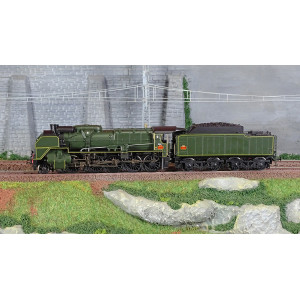 R37 HO41208 Locomotive à vapeur 2-150 P 104 tender 34 P 350, SNCF, verte, Somain Rail 37 - R37 R37_HO41208 - 2