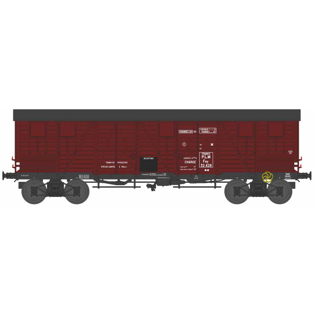 Ree modeles WB906 Wagon TP Couvert pour Primeurs, 4 portes, PLM, ep.II Ree Modeles WB-906 - 1 Ree modeles WB906 Wagon TP Couvert pour Primeurs, 4 portes, PLM, ep.II Ree Modeles WB-906 - 1