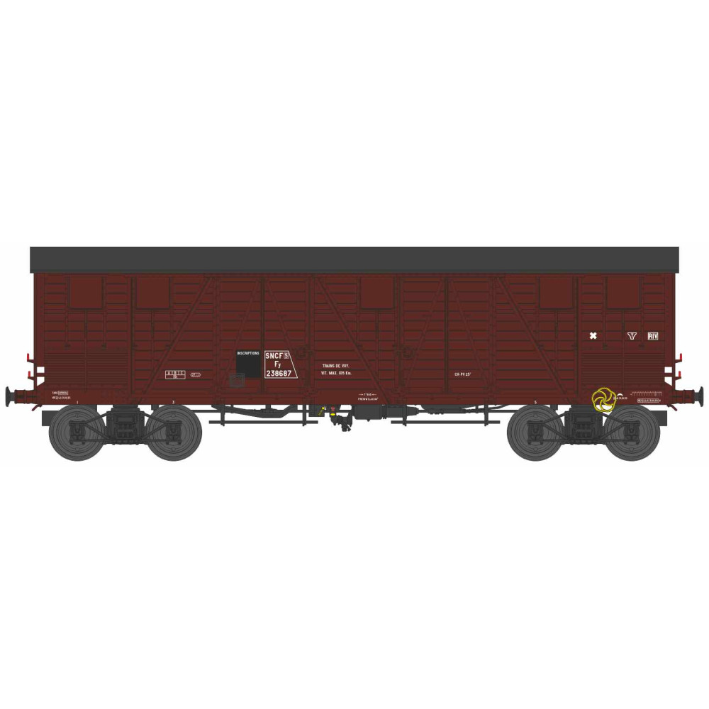 Ree Modeles WB909 Wagon TP Couvert pour Primeurs, 4 portes, SNCF, ep.III Ree Modeles WB-909 - 1 Ree Modeles WB909 Wagon TP Couvert pour Primeurs, 4 portes, SNCF, ep.III Ree Modeles WB-909 - 1
