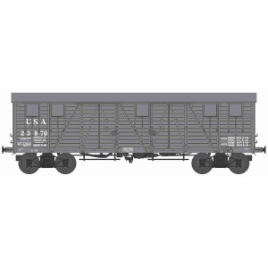 Ree Modeles WB915 Wagon TP Couvert, 4 portes, Gris, USA, ep.II Ree Modeles WB-915 - 1
