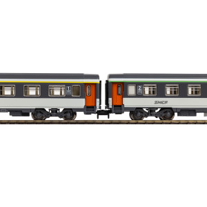 Piko 94505 Set de 2 voitures Corail, 1ère et 2ème classe A10u / B11u, logo nouille, SNCF, N - 1/160 Piko Piko_94505 - 6