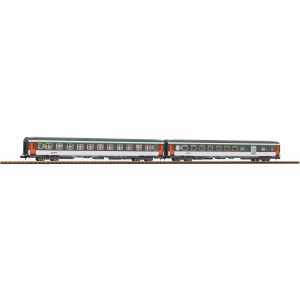 Piko 94506 Set de 2 voitures Corail, 2ème classe B11u/B6Du, logo nouille, SNCF, N - 1/160 Piko Piko_94506 - 4