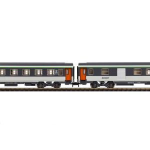 Piko 94506 Set de 2 voitures Corail, 2ème classe B11u/B6Du, logo nouille, SNCF, N - 1/160 Piko Piko_94506 - 5