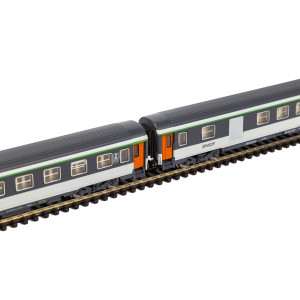 Piko 94506 Set de 2 voitures Corail, 2ème classe B11u/B6Du, logo nouille, SNCF, N - 1/160 Piko Piko_94506 - 6