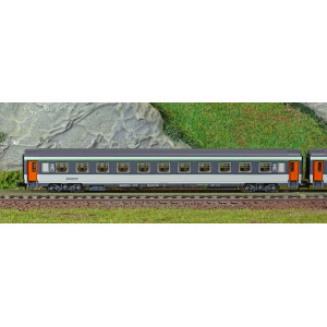 Piko 94506 Set de 2 voitures Corail, 2ème classe B11u/B6Du, logo nouille, SNCF, N - 1/160 Piko Piko_94506 - 2