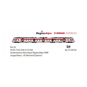 LS Models 17200DC Autorail électrique 3 éléments RA 39, SBB, Région Alps/TMR, rouge / blanc, St-Bernard Express Ls models Lsm_17