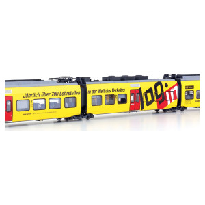 LS Models 17201DC Autorail électrique 3 éléments RABE 525 Nina, BLS, jaune, Login Ls models Lsm_17201DC - 6