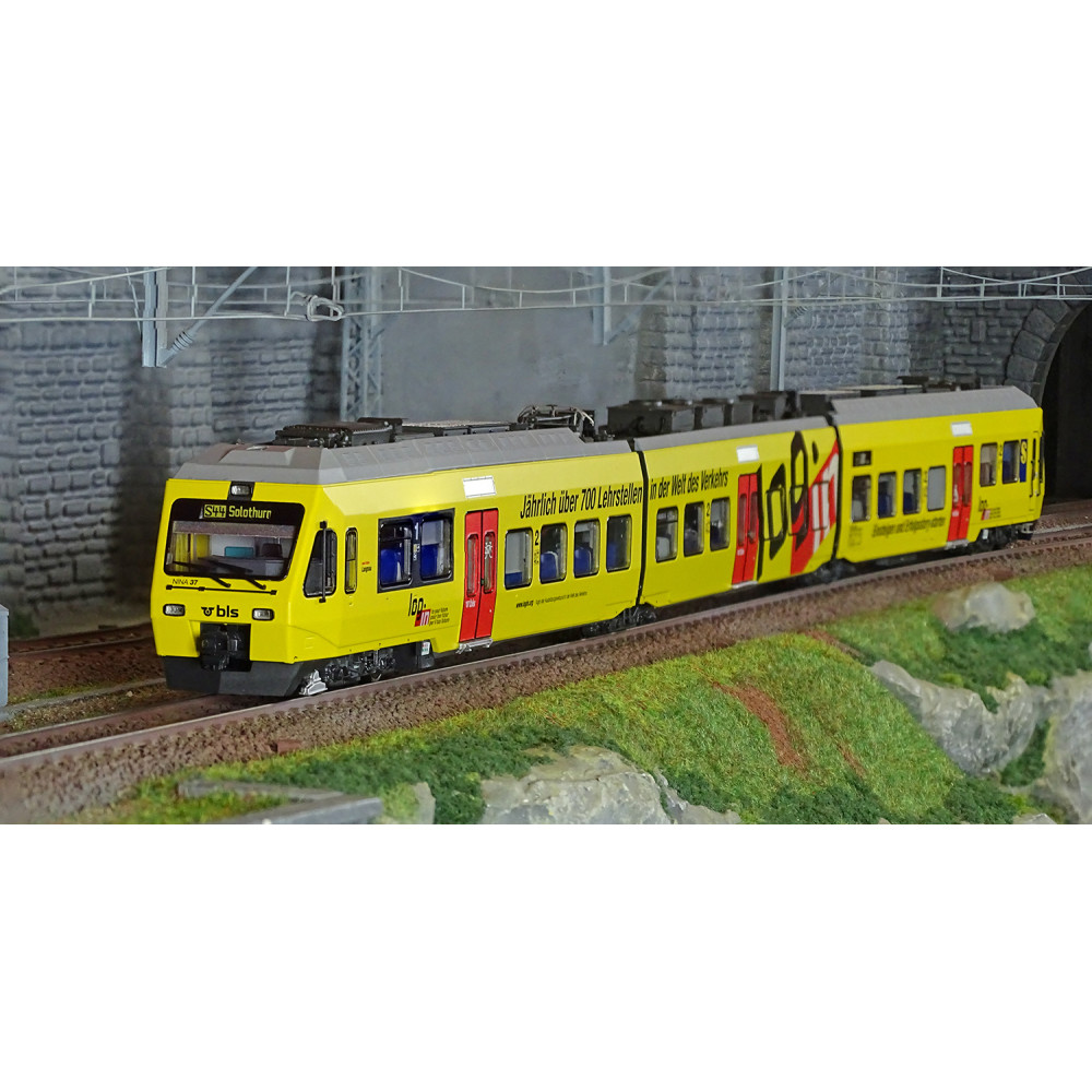 LS Models 17201DC Autorail électrique 3 éléments RABE 525 Nina, BLS, jaune, Login Ls models Lsm_17201DC - 1 LS Models 17201DC Autorail électrique 3 éléments RABE 525 Nina, BLS, jaune, Login Ls models Lsm_17201DC - 1