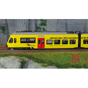 LS Models 17201DCS Autorail électrique 3 éléments RABE 525 Nina, BLS, jaune, Login, digital sonore Ls models Lsm_17201DCS - 2