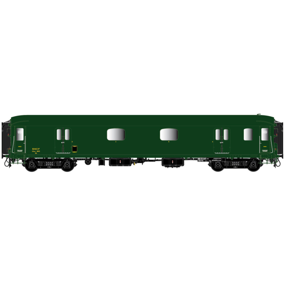 Ls Models 31206 Fourgon Dd4myi, SNCF, 140km/h, vert, châssis noir, toit vert, éclairage Ls models Lsm_31206 - 1 Ls Models 31206 Fourgon Dd4myi, SNCF, 140km/h, vert, châssis noir, toit vert, éclairage Ls models Lsm_31206 - 1
