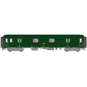 Ls Models 31207 Fourgon Dd4s, SNCF, 140km/h, vert, châssis gris, toit vert, éclairage Ls models Lsm_31207 - 1