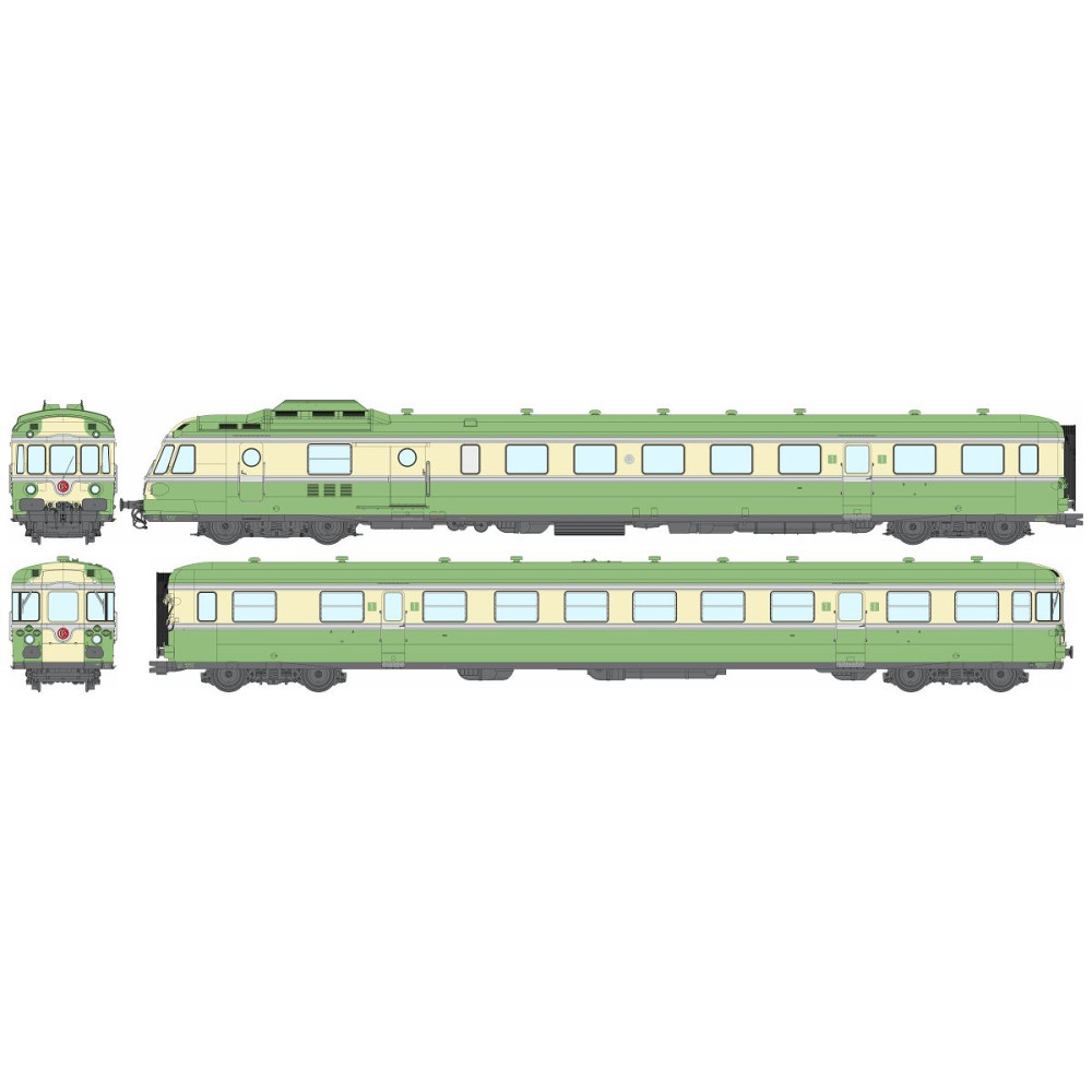 Ree Modeles MB260.S Autorail RGP 1 X 2737, vert, sans cuisine, SNCF, BATIGNOLLES, digital sonore Ree Modeles MB-260.S - 1 Ree Modeles MB260.S Autorail RGP 1 X 2737, vert, sans cuisine, SNCF, BATIGNOLLES, digital sonore Ree Modeles MB-260.S - 1