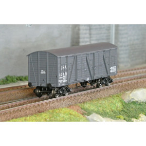 Ree Modeles WB915 Wagon TP Couvert, 4 portes, Gris, USA, ep.II Ree Modeles WB-915 - 1