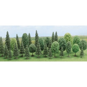 Busch 6489 Assortiment de 30 arbres mélangé Busch Busch_6489 - 1