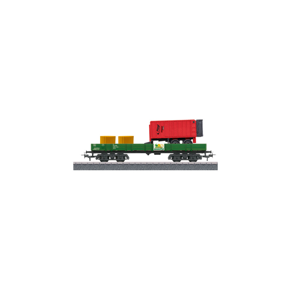 Marklin 00740-01 Wagon à bords bas à bogies Type Rlmms, avec chargement agricole Marklin Marklin_00740-01 - 1 Marklin 00740-01 Wagon à bords bas à bogies Type Rlmms, avec chargement agricole Marklin Marklin_00740-01 - 1