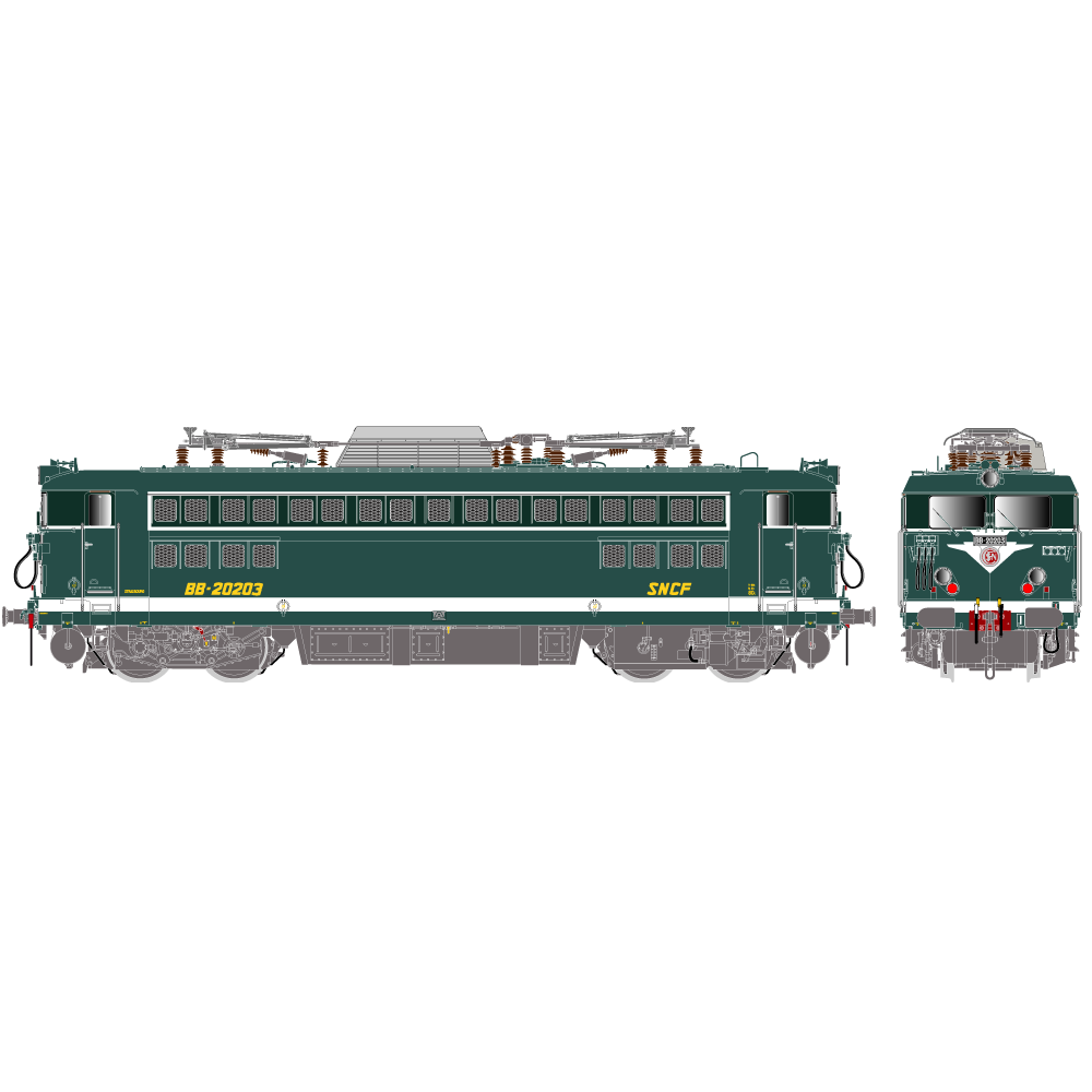 R37 HO41082CDS Locomotive électrique BB 20203, SNCF, verte, Strasbourg, digital sonorisée Rail 37 - R37 R37_HO41082CDS - 1 R37 HO41082CDS Locomotive électrique BB 20203, SNCF, verte, Strasbourg, digital sonorisée Rail 37 - R37 R37_HO41082CDS - 1