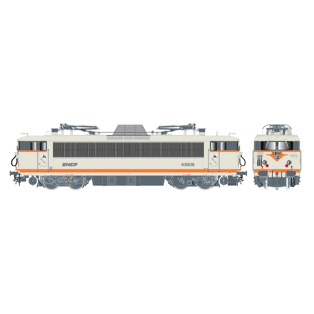 R37 HO41118DS Locomotive électrique BB 408638 KVB, SNCF, béton, logo Nouille, Toulouse, digital sonorisée Rail 37 - R37 R37_HO41 R37 HO41118DS Locomotive électrique BB 408638 KVB, SNCF, béton, logo Nouille, Toulouse, digital sonorisée Rail 37 - R37 R37_HO41