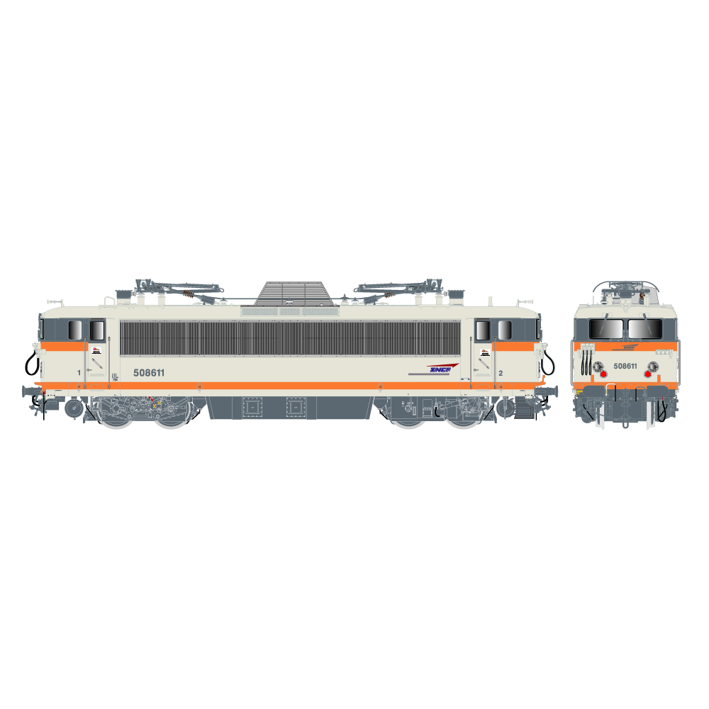 R37 HO41120DS Locomotive électrique BB 508611 KVB, SNCF, béton, logo casquette, Toulouse, digital sonorisée Rail 37 - R37 R37_HO R37 HO41120DS Locomotive électrique BB 508611 KVB, SNCF, béton, logo casquette, Toulouse, digital sonorisée Rail 37 - R37 R37_HO