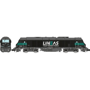 REE Modeles NW294 Locomotive Diesel BB 75036, LINEAS, noire, N - 1/160 Ree Modeles NW-294 - 1