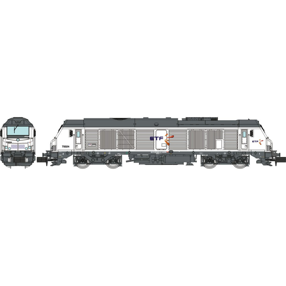 REE Modeles NW295 Locomotive Diesel BB 75024, ETF, blanche, N - 1/160 Ree Modeles NW-295 - 1 REE Modeles NW295 Locomotive Diesel BB 75024, ETF, blanche, N - 1/160 Ree Modeles NW-295 - 1