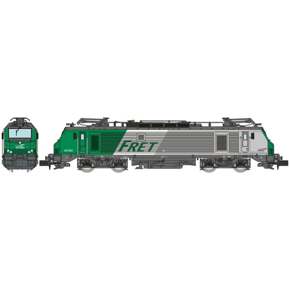 REE Modeles NW296 Locomotive électrique BB 27063, SNCF, FRET, logo casquette, N - 1/160 Ree Modeles NW-296 - 1 REE Modeles NW296 Locomotive électrique BB 27063, SNCF, FRET, logo casquette, N - 1/160 Ree Modeles NW-296 - 1