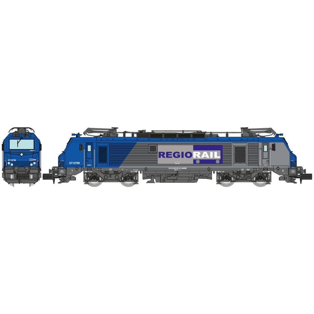 REE Modeles NW297 Locomotive électrique BB 27137M, REGIO RAIL, bleue, N - 1/160 Ree Modeles NW-297 - 1 REE Modeles NW297 Locomotive électrique BB 27137M, REGIO RAIL, bleue, N - 1/160 Ree Modeles NW-297 - 1