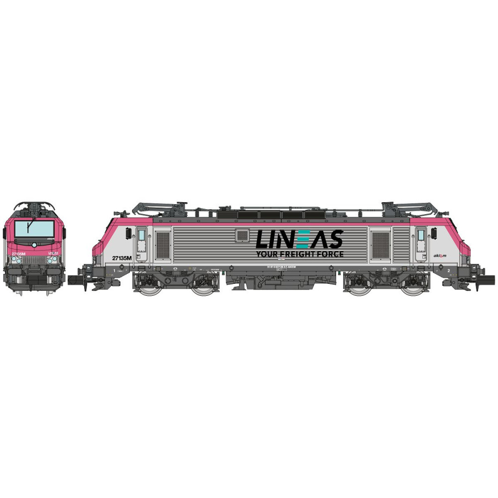 REE Modeles NW299 Locomotive électrique BB 27135M, LINEAS, gris rose, N - 1/160 Ree Modeles NW-299 - 1 REE Modeles NW299 Locomotive électrique BB 27135M, LINEAS, gris rose, N - 1/160 Ree Modeles NW-299 - 1