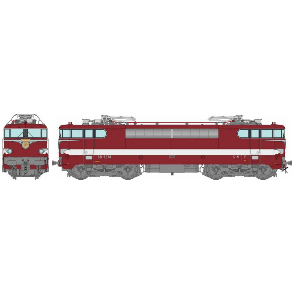 Ree Modeles MB176.S Locomotive électrique BB 9278, Capitole, PARIS SO, sonore, panthos motorisés Ree Modeles MB-176.S - 1 Ree Modeles MB176.S Locomotive électrique BB 9278, Capitole, PARIS SO, sonore, panthos motorisés Ree Modeles MB-176.S - 1