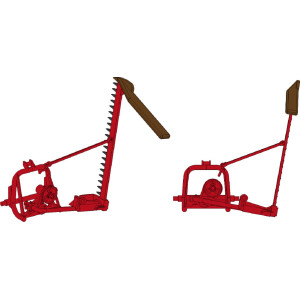 REE Modeles CB185 Lame de Coupe pour faucher l’herbe – Position transport Ree Modeles CB-185 - 1