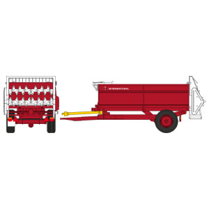 REE Modeles CB188 Remorque HI 355T (5,5 t) – Epandeur à fumier Ree Modeles CB-188 - 1