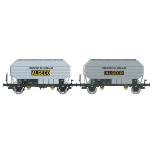 Ree Modeles WB893 Set de 2 wagons céréaliers FRANGECO, SNCF, Algeco, ep. III Ree Modeles WB-893 - 1