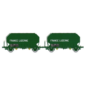Ree Modeles WB902 Set de 2 wagons céréaliers FRANGECO, SNCF, France Luzerne, ep. IV Ree Modeles WB-902 - 1