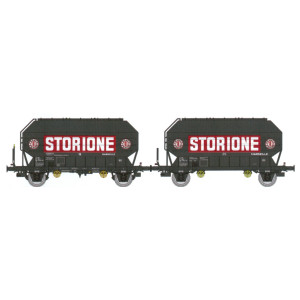 Ree Modeles WB905 Set de 2 wagons céréaliers FRANGECO, SNCF, Storione, ep. IV Ree Modeles WB-905 - 1