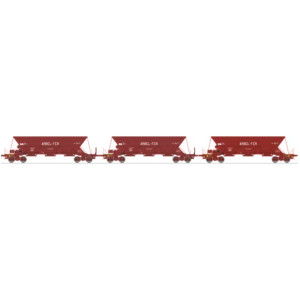 Ree modeles WB859 Set de 3 wagons trémies EX Type 1 et 2, SNCF, ARBEL-FER Ree Modeles WB-859 - 1