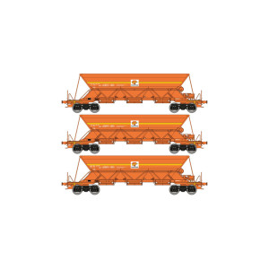 Ree Modeles WBCOLAS-1 Set de 3 wagons trémies EX Type 1, SNCF, COLAS RAIL Ree Modeles WB-COLAS-1 - 1