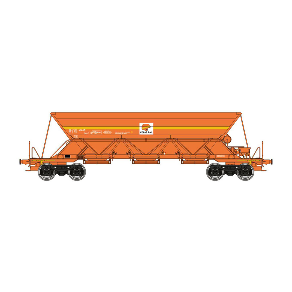 Ree Modeles WBCOLAS-2 Wagons trémie EX Type 1, SNCF, COLAS RAIL Ree Modeles WB-COLAS-2 - 1 Ree Modeles WBCOLAS-2 Wagons trémie EX Type 1, SNCF, COLAS RAIL Ree Modeles WB-COLAS-2 - 1