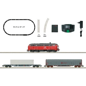 MiniTrix 11161 Coffret de départ train marchandises avec série 218 402-6 diesel, Railsystems RP, digital sonore, N - 1/160 Trix 