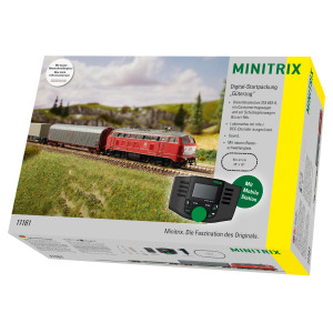 MiniTrix 11161 Coffret de départ train marchandises avec série 218 402-6 diesel, Railsystems RP, digital sonore, N - 1/160 Trix 
