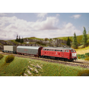 MiniTrix 11161 Coffret de départ train marchandises avec série 218 402-6 diesel, Railsystems RP, digital sonore, N - 1/160 Trix 