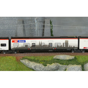 Trix 25811 Autorail TGV EC 250, RABe 501 "Giruno", 7 éléments, Suisse/Italie, CFF, digitale sonore Trix Trix_25811 - 4